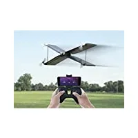 parrot - pack minidrone quadricoptère/avion swing + télécommande flypad - noir/blanc