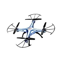 syma x5hw 2.4g 4ch rc quadrocopter drone (0.3mp camera hd, sans fil fpv echtzeitübertragung, high-hold, 360° 3d flips eversion, headless-modus, construit en 6-axes gyro, Éclairage led ) bleu