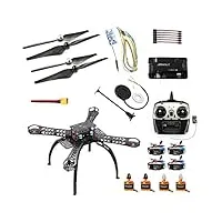 qwinout x4m360l diy kit 4-axle 2.4ghz rc quadcopter drone headless mode with apm 2.8 m7n gps wireless wifi transmission r8ef rx no battery