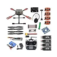qwinout j630 630mm diy 2.4ghz 4-aixs rc drone apm2.8 flight controll m7n gps with at9s tx headless module quadcopter
