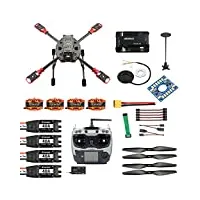 qwinout j630 diy 2.4ghz 4-aixs rc drone 630mm frame kit apm2.8 flight controller with at9s tx rx brushless motor esc altitude hold quadcopter