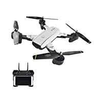 drone avec caméra fpv rc 1080p hd bland bland angle positionnage de positionnement suiver d'altitude hold quadcopter pour les dÉgÉnants lqhzwyc