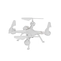 caméra drone toy, 2.4ghz télécommande quadcopter 0.3mp, anti-interférence, mode de roulement 3d À une touche, wifi caméra altitude hold rc drone toy. (noir) (blanc)