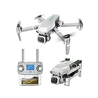 hodages drone pliable avec caméra pour adultes - drone rc avec caméra transmission wifi 4k 5g, contrôle des gestes, formation de quadricoptère intérieur extérieur avec retour automatique (l109 trage