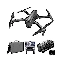 bocbco drone gps avec caméra 4k pour adultes, drone fpv wifi 5g avec moteur sans balais, quadrirotor rc à positionnement de flux optique avec follow me, temps de vol de 24 minutes, 3 batteries