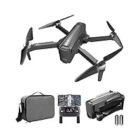 bocbco drone gps avec caméra 4k pour adultes, drone fpv wifi 5g avec moteur sans balais, quadrirotor rc à positionnement de flux optique avec follow me, temps de vol de 24 minutes, 2 batteries