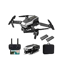 ydoo drone avec double caméra 4k hd pour adultes, quadrirotor pliable professionnel wifi fpv, drone rc pouvant voler pendant 24 minutes avec 2 batteries