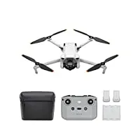 bundle dji mini 3 fly more – mini drone caméra léger et pliable avec vidéo 4k hdr, temps de vol de 38 minutes, prise verticale réelle et fonctions intelligentes, télécommande