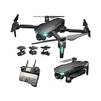 drone avec caméra 4k, drone pliable pour enfants et adultes, hélicoptère à quatre axes adapté aux débutants, maintien de la hauteur, suivez-moi, garçon fille et cadeau de jouet télécommandé adulte