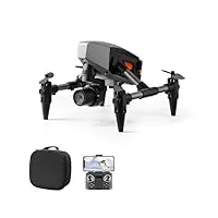 goolsky drone télécommandé avec double caméra 4k flux optique vol stationnaire en un clic décollage atterrissage quadrirotor télécommandé pour enfants adultes