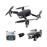 rc drone pliable avec caméra hd 4k wifi fpv vidéo en temps réel,helicoptère télécommande quadcopter, avion mini drone pliable drone avec caméra, 3*batteries, jouet cadeau pour débutant et enfant