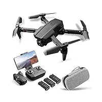goolsky ls-xt6 rc drone avec appareil photo 1080p caméra de traçage vol capteur de gravité photo vidéo altitude mode sans tête quadricoptère rc pour adultes enfant
