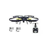 efaso u818a drone wifi fpv rc quadrirotor avec höhehaltemodus altitude mode + supplémentaire akku 3,7vx2 350mah