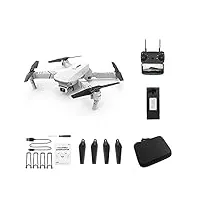 e525 drone 4k drone rc pliable quadcopter toys drone avec caméra hd 4k wifi fpv drones one click back drone,drone quadricoptère rc avec batterie de 1800 mah,drone haute définition pratique. (white)