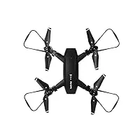 f63 mini-drone pliable avec 4k hd dual caméra wifi fpv objectif grand angle rc quadcopter,transmission d'image 5g, positionnement gps,mode sans tête,induction de gravitéc, 360° flips (noir)