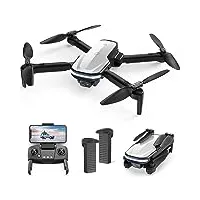 holy stone hs280 drone pliable avec caméra 1080p pour adultes et enfants, quadcopter rc avec mode gravité, tap fly, contrôle vocal et gestuel, selfie, maintien de l'altitude, mode sans tête, 2 piles