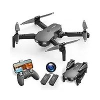 neheme nh525 drone pour enfant avec caméra 1080p hd, pliable drone fpv wifi télécommandé, mini drone enfant avec mode sans tête, maintien d'altitude, cadeau et jouet pour débutant avec 2 batteries