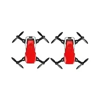 bestonzon 2 pièces jouet quadricoptère rc drone professionnel drone pliable quadcopter débutant drone débutant mini-jouets mini-drone drone sans caméra avion télécommande 4k rouge